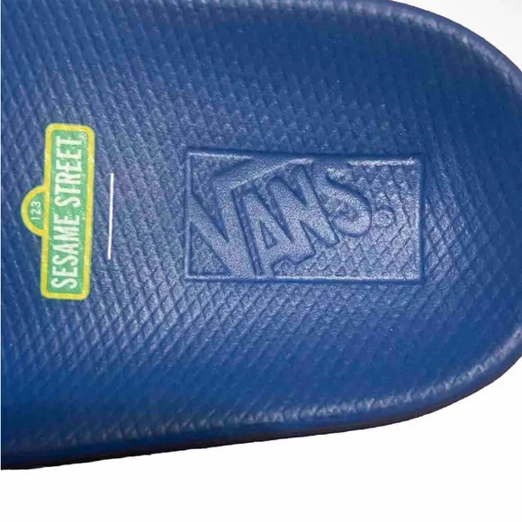Vans Sesame Street Bert Ernie Slides Blue La Costa Sandal Men’s Checkered Unisex - Picture 8 of 10